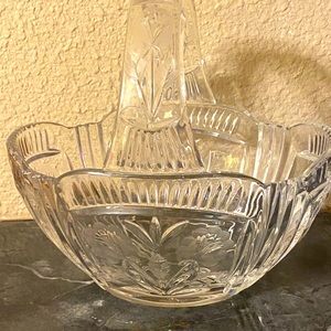 Vintage Princess House Lead Crystal Basket